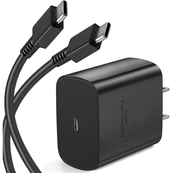USB C Super Fast Charger for Samsung Galaxy Note8 - 45W PD PPS Super Fast Charging Type C Wall Charger USB-C Charger with 6FT C Type Cable - Black