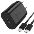 thumbnail image 1 of USB C Super Fast Charging PD 25W Wall Charger 3ft USB C Cable for HP Elite x3/HTC 10/Bolt/U Play/U Ultra/U11/U11 Eyes/U11 Life/U11+, 1 of 3