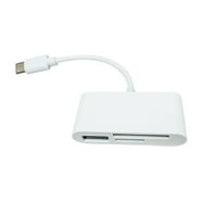 4 in 1 Multi function Card Reader, USB-Type C-TF Card-SD Card-Lighting ...
