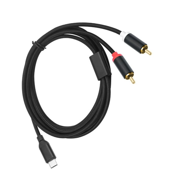 USB C To 2RCA Audios Cable Type C 2RCA Y Splitter Cable For Phone Tablet Home Theater Car Speaker Connecting Line