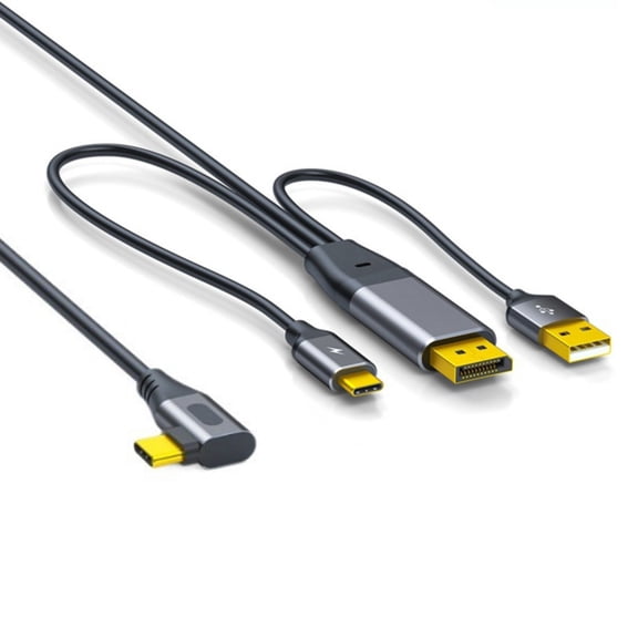 USB C To Converters Video Cable 4K@60Hz Touch Control Enableds For Portable Monitors Gaming Devices