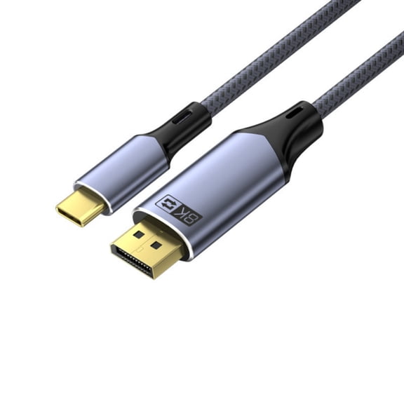 USB C To DisplayPort Cable 8K60Hz 32.4Gbps Bidirectional Music Video Transmission For Gaming Monitor 3D Display