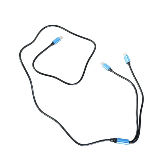 USB C To Double Type C Splitter Cable With 480Mbps Data Transfer And 80W Charging Port Supported Efficient Data Line