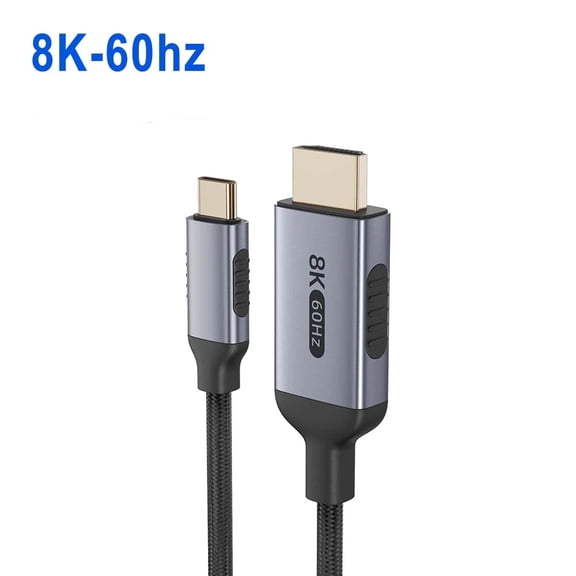 USB C To HDMI 2.1 Cable 8k@60hz 4K@120hz Type C HDMI Cables HDMI-Compatible Converter Adapter For Thunderbolt 3/4 Laptop TV