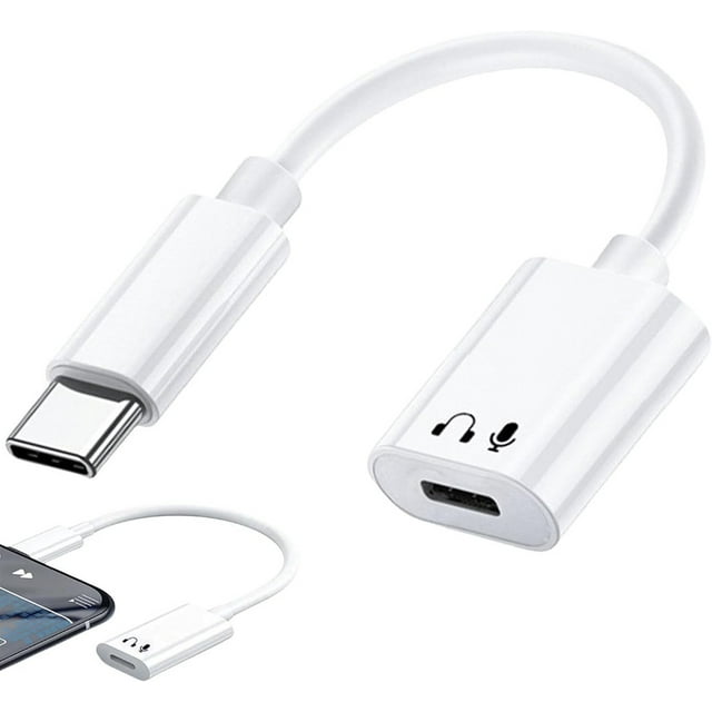 USB C To Lightning Headphone Adapter, Apple USB C Adapter for IPhone 15