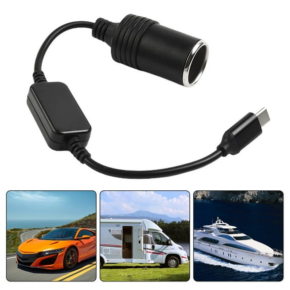 USB C Type C To 12V Car Lighter Socket High Quality Female Adapter Converter