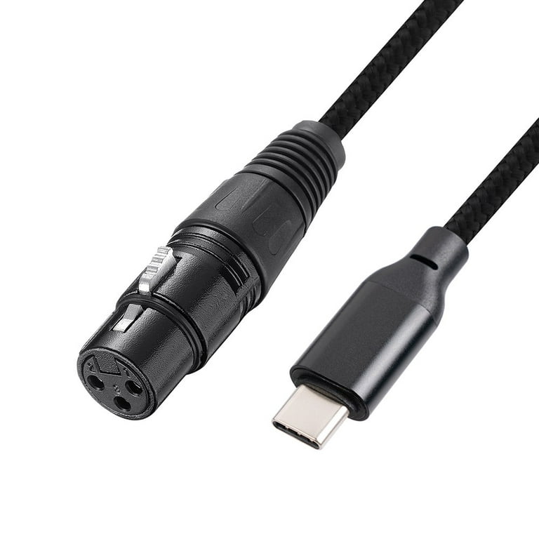USB-C Type-c Male to 3Pin XLR Female Microphone Audio Cable Adapter Line  10FT 