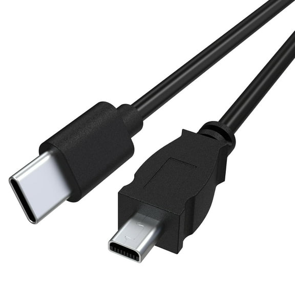 USB C To UC-E6 Photo Transfer Cable Cord Compatible with Nikon D7100, D750, D5200, D5100, D5000, D3200, Coolpix S6600, S6300 Cameras Compatible with PC, iPhone 15, Android, MacBook with USB-C (1 ft)