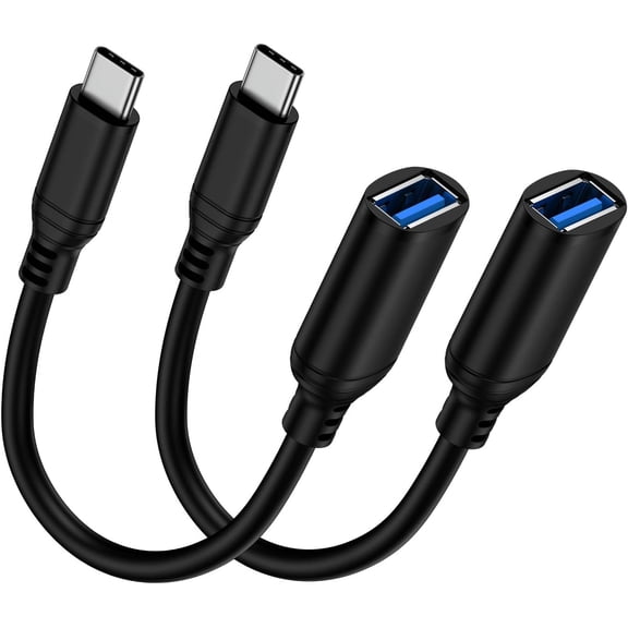 USB C to USB 3.0 Adapter, 5Gbps High-Speed Data Transfer USB C Android Adapter Male to USB Female OTG On The Go Dongle Cable Converter for Cellphone Laptops Surface Camera Card Reader MIDI Keyboard