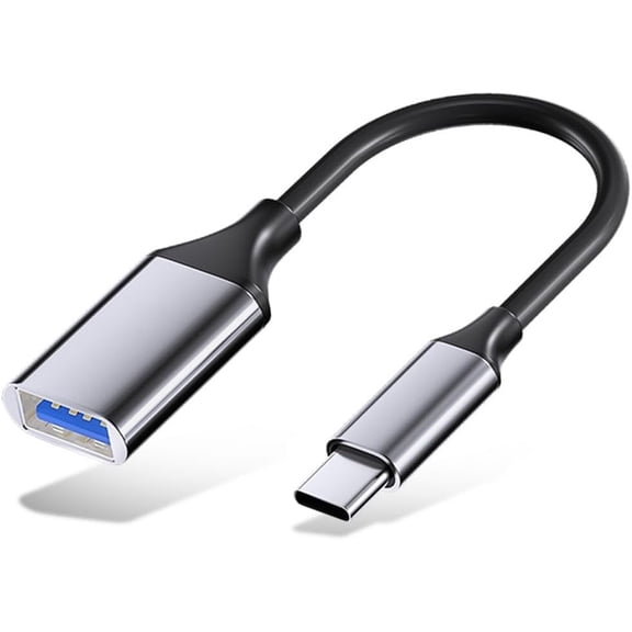 USB C to USB 3.0 Adapter, USB Type C Male to USB A Female OTG Cable, Compatible with iPhone 16/15 Pro/Max, MacBook Pro Air, iPad Pro, Google Pixel, Samsung Galaxy