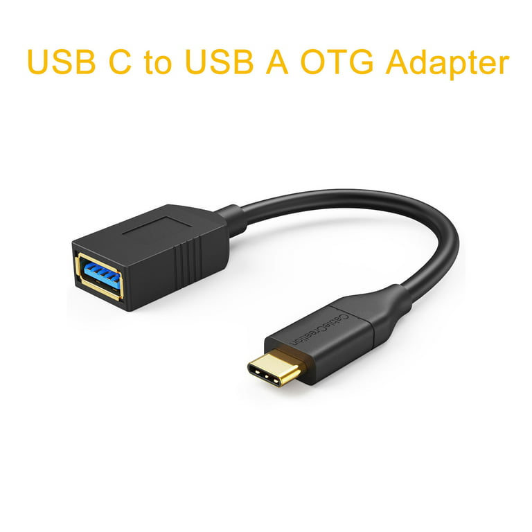 Adaptador OTG USB-C a USB-A 3.0 Negro