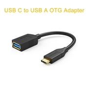 USB-C to USB 3.0 Female Adapter, 0.5 ft CableCreation (Gen1) USB3.1 Type C to Type A Adapter OTG Cord, Compatible MacBook Pro, Galaxy S8, S9 etc,Black