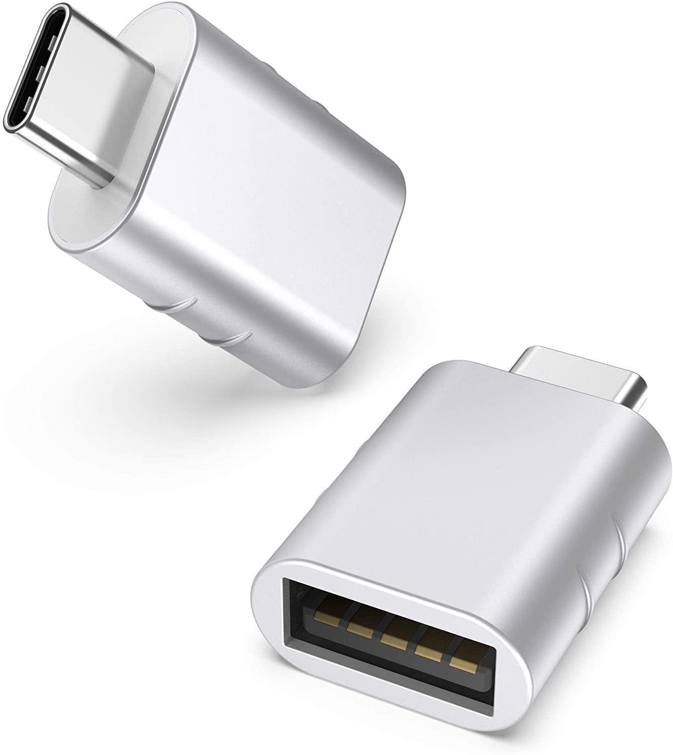USB C to USB Adapter [2 Pack] USB C Male to USB3 Female Adapter Compatible with MacBook Pro 2021 iMac 2021 iPad mini 6 iPad Pro 2021 MacBook Air 2020 Surface Pro 8/X Go and Other Type C Device