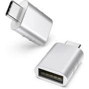 USB C to USB Adapter [2 Pack] USB C Male to USB3 Female Adapter Compatible with MacBook Pro 2021 iMac 2021 iPad mini 6 iPad Pro 2021 MacBook Air 2020 Surface Pro 8/X Go and Other Type C Device