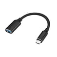 thumbnail image 1 of ROFAY 0.5' USB Type C Male to USB 3.0 A Female Cable, Black, 1 of 6
