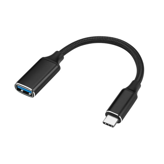 ROFAY 0.5' USB Type C Male to USB 3.0 A Female Cable, Black