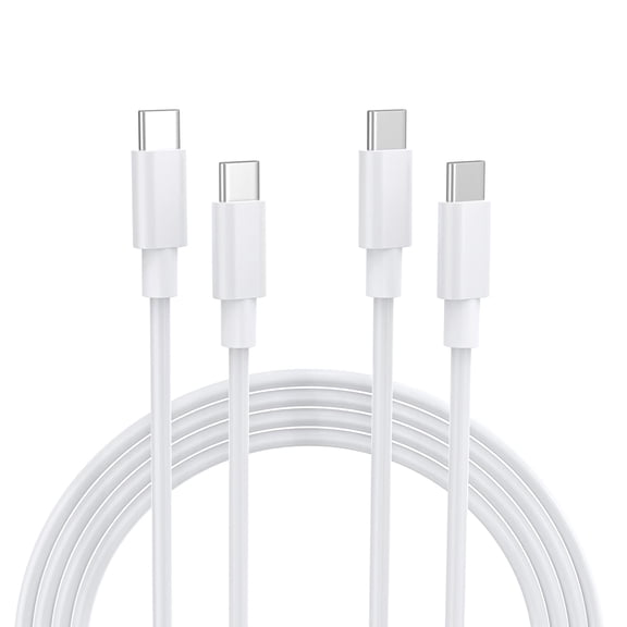USB-C to USB-C Cable 10FT 60W, 2-Pack, Charging Cord Compatible with iPhone 17/16/15Pro Max/Air, iPad Pro/Air, MacBook, Galaxy S25/S24, Google Pixel, Switch, PS5.