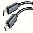 thumbnail image 1 of USB C to USB C Cable [3ft], 60W/3A Fast Charging USB Type C Charger Cord Compatible with Samsung Galaxy S23/S22/S22+, S21/S21+ Ultra 5G, S20/S20+ Ultra 5G, Note 20/10, Pixel, Universal, Gray, 1 of 5