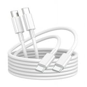2x 6FT USB Type C Fast Charging Cable USB-C Type-C 3.1 Data Sync Charger Cable Cord For Samsung Galaxy S8 S8 Plus Nexus 5X 6P OnePlus 2 3 LG G5 G6 V20 HTC M10 Google Pixel XL White