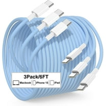 USB C to USB C Charger Cable 6FT, 3A 60W Type C to Type C Fast Charging Cord for Apple iPhone 15/15 Pro Max/15 Plus, USBC to USBC Cable for iPad Pro 12.9/11/Mini/Air/MacBook 14/13 inch/Samsung S23