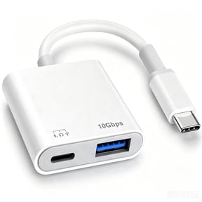 USB C to USB Gen 3.2 Camera Adapter with 100W PD Charging Port | OTG Cable, Compatible with Phone 17/16/15,Pad,Android, USB 3.0 Female, For Flash Drives,Keyboards,Mice,type c headphones