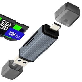 USB C USB A to SD Card Reader for iPhone 17 16 15 for Apple digital Camera TF Micro SD Memory photo Transfer Flash Drive Storage Adapter MacBook Android for iPad Compatible for Samsung PC Computer