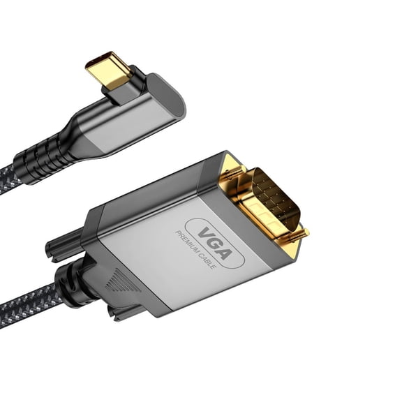 USB C VGA Adapter Cable 1080P Resolution 2meters Long For Instantly Connection Without Driver