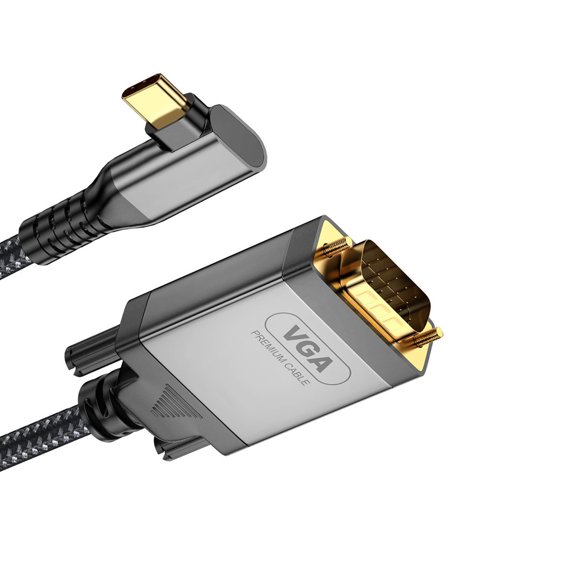 USB C VGA Adapter Cable 1080P Resolution 2meters Long For Instantly Connection Without Driver