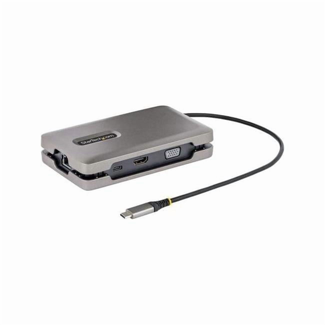 USB-C Video 4K HDMI VGA Dual Monitor Multiport Adapter Docking Station, Space Gray