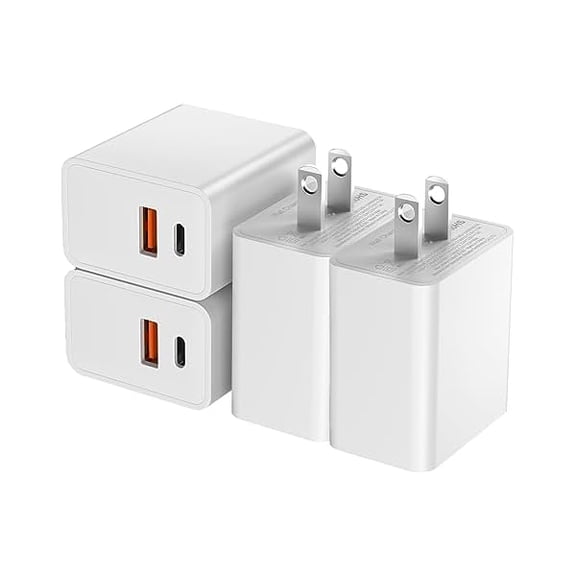 USB C Wall Charger Block Adapter,20W Dual Port Quick Charge and Power Adapter Fast Charger Plug Block Charging Box Brick for iPhone 14/14 Pro/14 Pro Max/14 Plus/13/12/11,Samsung Galaxy,Android Phone