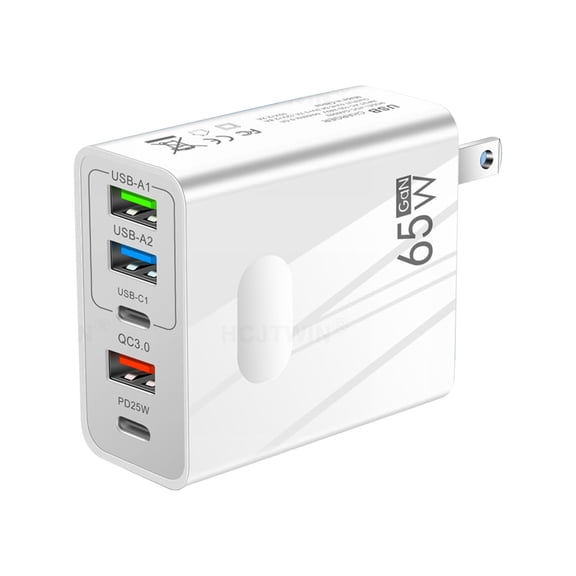 USB C Wall Fast Charger Block, 36W 5-Port Type C Chargers Fast Charging Blocks PD Power Charger Adapter+QC 3.0 USB Multiport Charger Brick for Phone 17/16/15/14/13/12 Pro Max, i-Pad, Galaxy S25