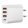 thumbnail image 1 of USB + C Wall Mount Fast Charger for Smart Devices Lightweight Portable with Multiple Outputs, 1 of 1