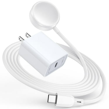 USB C Watch Charger,Type C Charger Block USB C Fast Charging Plug Adapter w/ 3FT Type C Charger Cable Cord Replacement Wireless Magnetic Watch Charger Pad iWatch Dock Stand Compatible for iWatch