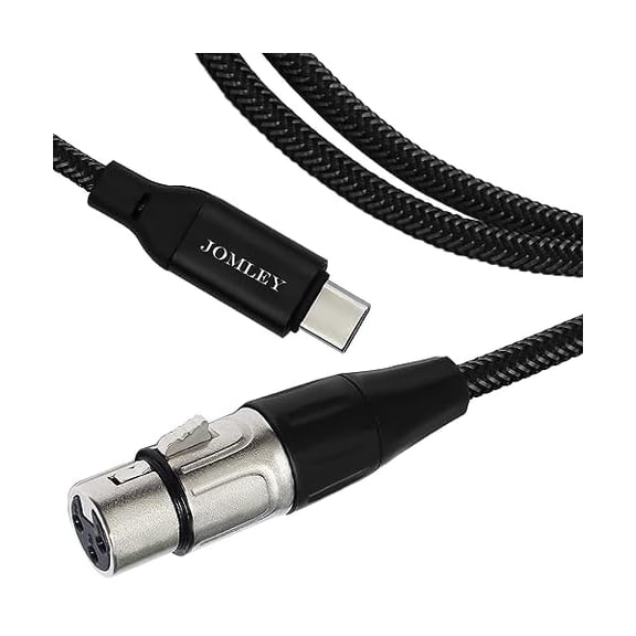 USB C to XLR Cable, USB Type C to XLR Female Microphone Cable, Plug and Play Mic Link Studio Cable for YJJSKEJIo Recording, Karaoke, Live Podcast-10 ft/3m