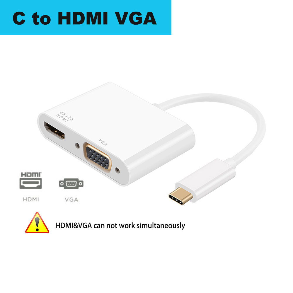 USB C docking station USB 3.1 Type C to HDMI VGA USB 3.0 dock for apple