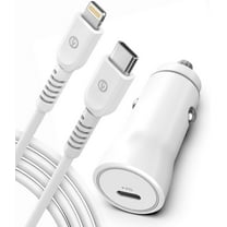 USB C to lighting Car Charger for iPhone 14/13/121[Apple MFi Certified], Innotech 20W PD Car Charger Adapter Fast Charging with 3Ft Lightning to Type C Cable for iPhone 14 13 12 11 Pro