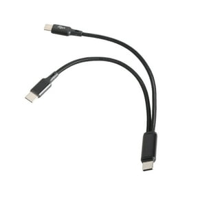 USB C to 2 USB C Male Charging Adapter Splitter 2Port Cable for Fast Data Sync