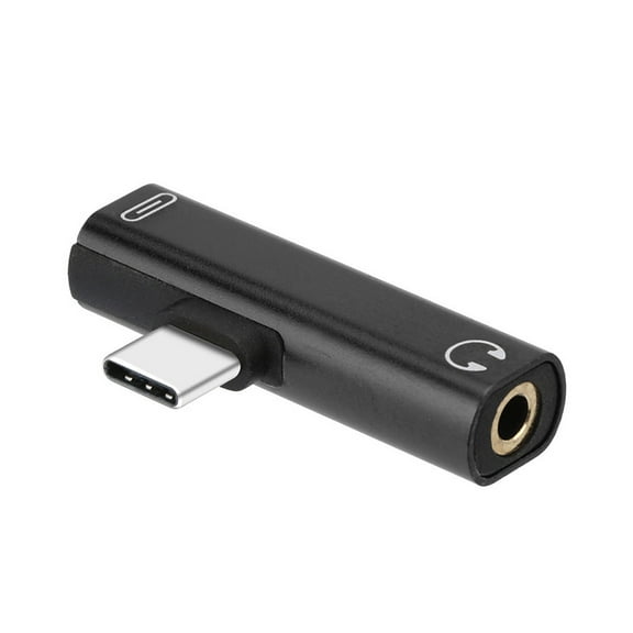 USB C to 3.5mm 2 in 1 Audio Adapter for Charging and Listening Stable Signal Plug and Play