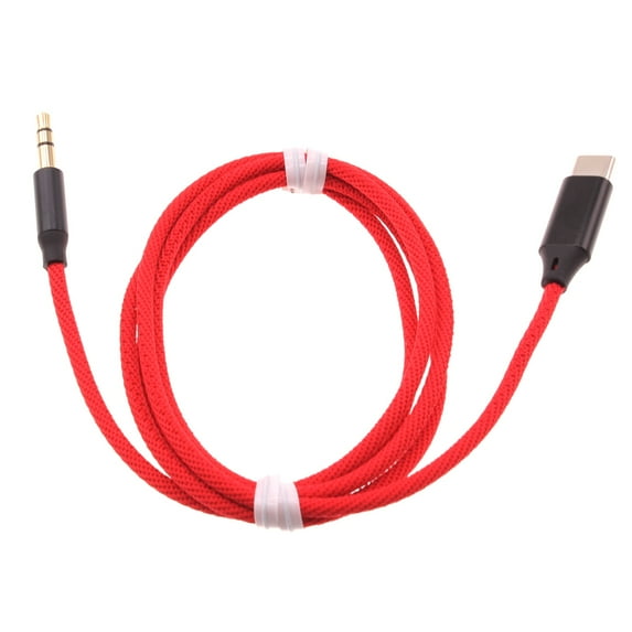 USB-C to 3.5mm Aux Cable for CAT S62 Phone - Audio Cord Car Stereo Aux-in Adapter Speaker Jack Wire Braided TYPE-C B8W