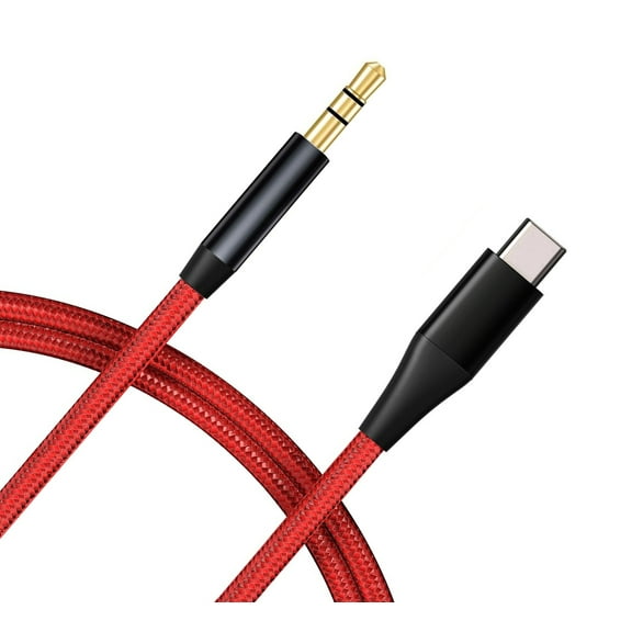USB-C to 3.5mm Aux Cable for Samsung Galaxy S25/Ultra/Plus - Audio Cord Car Stereo Aux-in Adapter Speaker Jack Wire Braided