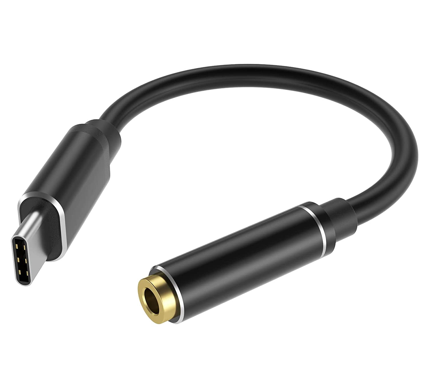 USB C to 3.5mm Female Headphone Jack Adapter【1 Pack】,Type C to Aux Audio Dongle Cable Cord