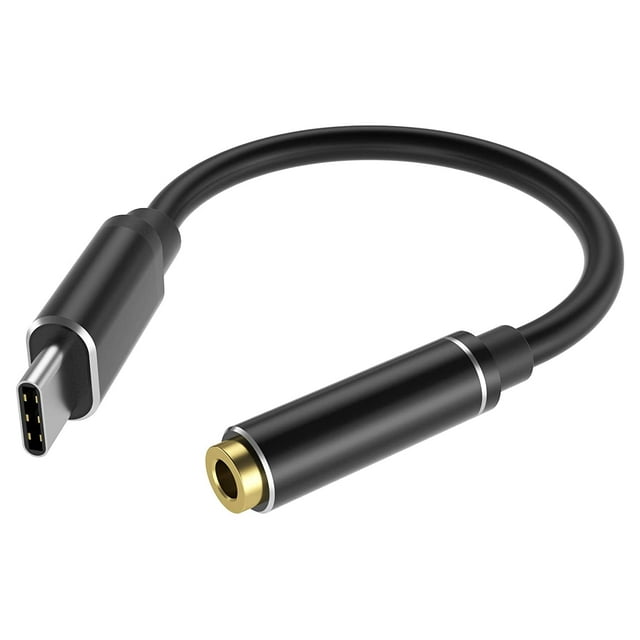 USB C to 3.5mm Female Headphone Jack Adapter【1 Pack】,Type C to Aux Audio Dongle Cable Cord