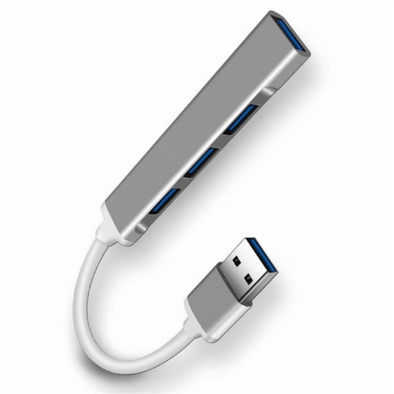 USB-C to 4-Port USB 3.0 Hub - High-Speed Multiport Splitter for Laptop, MacBook, PC & Tablet, Portable Type-C USB Expander Adapter