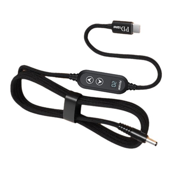 USB C to 5.5mm Cord 100W Highest Efficiency 5V-20V Power Supply Type C And DC5.5 Power Cable 120cm