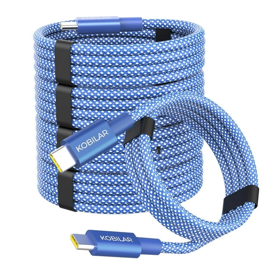 Kobilar 60W Braided USB-C Cable (5pack-3ft) for iPhone 16, 17, Galaxy S25, S24 & More-blue