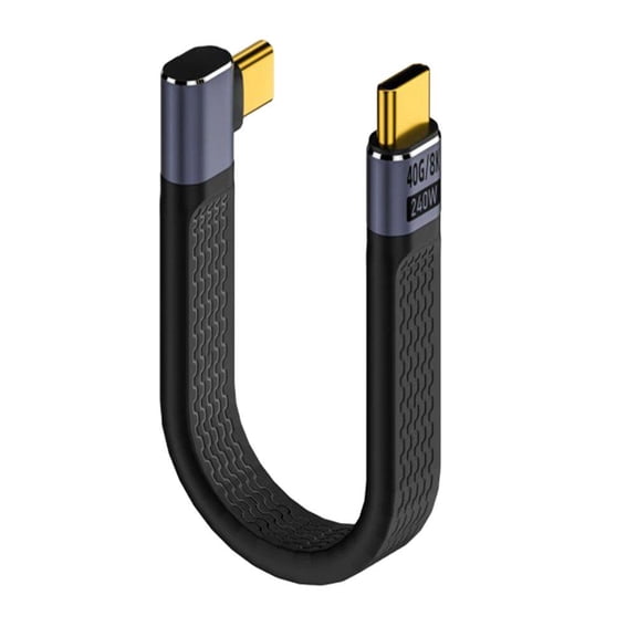 USB C to C Cable 40Gbps 240W PD 3.1 Fast Charging, 5" Thunderbolt 4 Cable for Laptops, Tablets, SSD, Phones