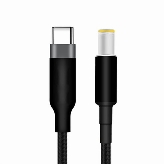 USB C to DC7.9x5.5mm Laptop Charging Cable for Lenovo Notebooks, 20V Power Supply Adapter Cord with Black Braided Wire