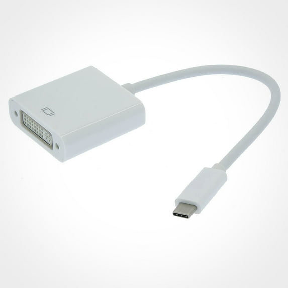 USB C to DVI Adapter - Black - 1920x1200 - USB Type C Video Converter for Your DVI D Display/Monitor/Projector (FireFold)