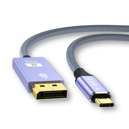 USB C to DisplayPort 1.4 Cable 8K@60Hz 4K@144Hz Unidirectional DP Cord USB C to DP