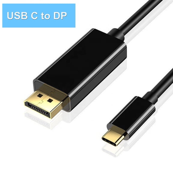 USB C to DisplayPort Cable 6FT, (4K@60Hz, 2K@144Hz) USB C to DP 1.2 Cable Compatible with MacBook Pro/Air,and More Laptop That Supports DP ALT Mode